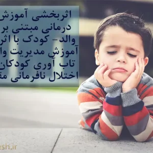 اثربخشی آموزش بازی درمانی مبتنی بر رابطه والد- کودک با اثربخشی آموزش مدیریت والدین بر تاب آوری کودکان دارای اختلال نافرمانی مقابله ای